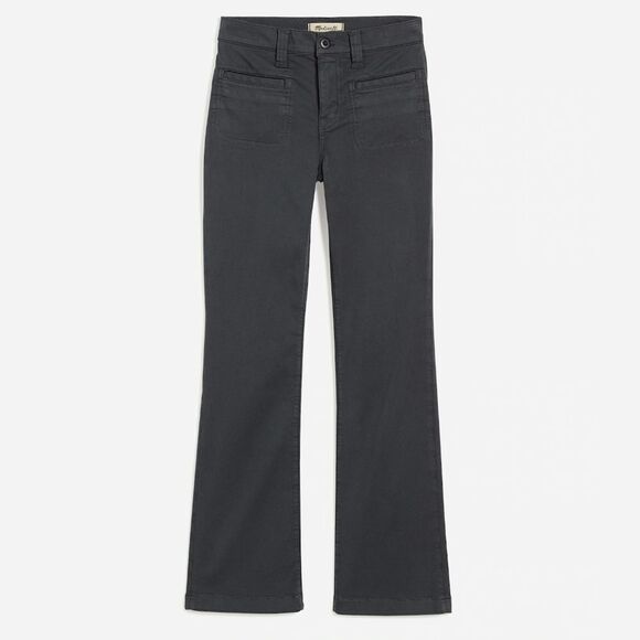 NWT Madewell Kick Out Crop Pants in Garment-Dyed Sateen - Picture 1 of 12